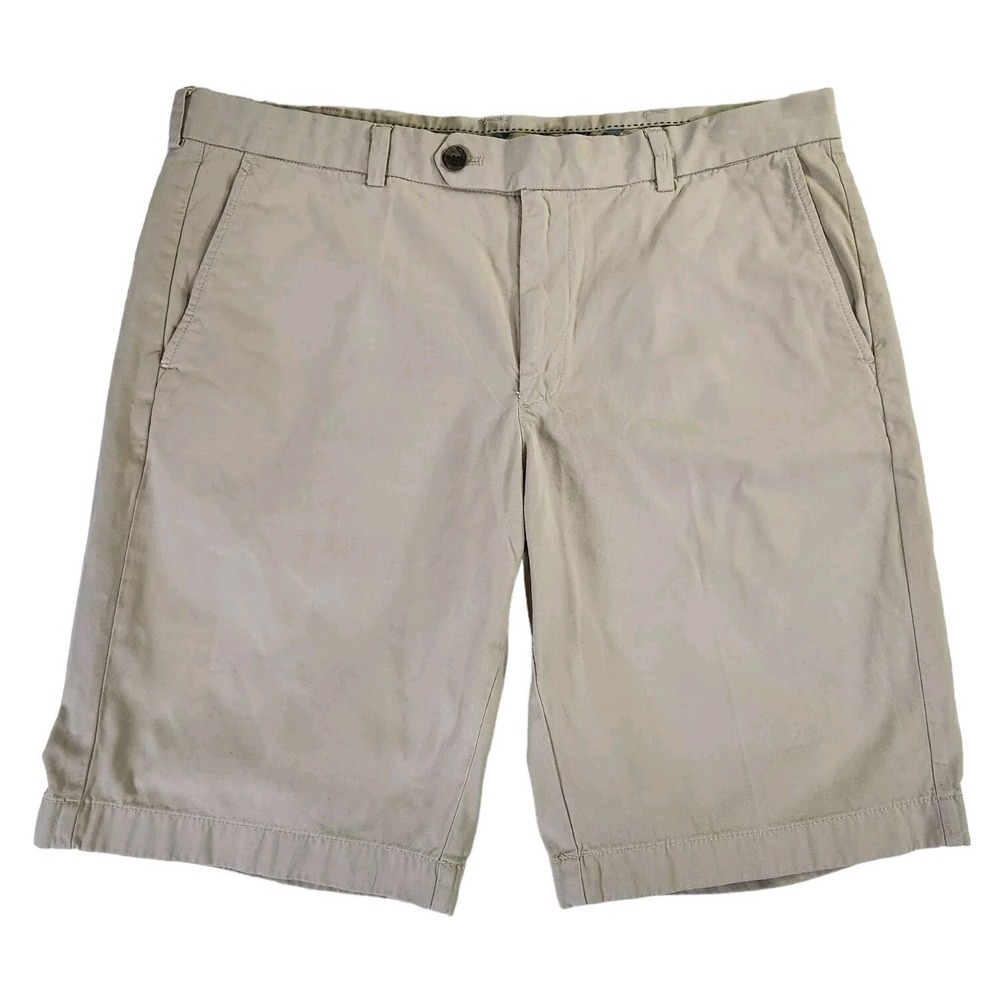 Brooks Brothers Bermuda Shorts Men's 38 Light Brown Cotton Casual Preppy 11"